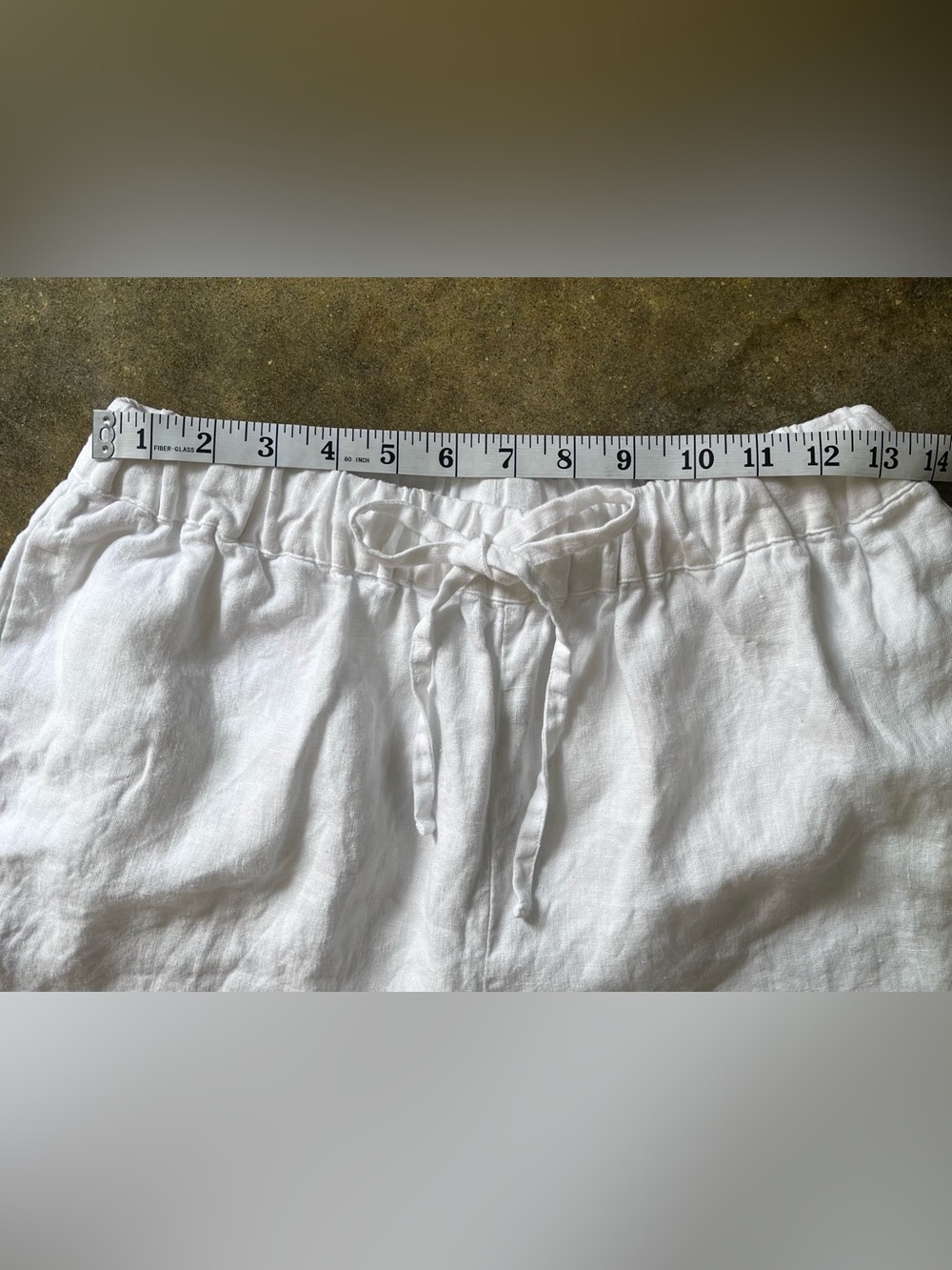Boden Wide Leg Linen Crop Pants White - Picture 4 of 7